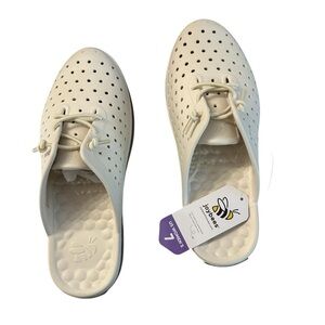 Joybees Footwear Women’s Slid-On Weekend Mule in Pewter/Bone Sz W7 NWT